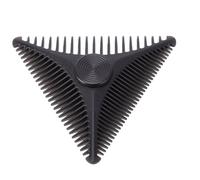 ZJchao Peine para Barba Peine para Bigote de Bolsillo para Hombres Triangular Giratorio de Dientes Finos con Base Flexible Materiales Antiestáticos para un Peinado Suave