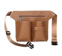 ZJchao Pelo Pedidos Profesores Bag Barber Barber Toolkit Multifuncional Bag Crossbody Strap Beiler Buque de Peluquería (Caqui)