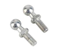 ZJchao Perno de Bola de Hierro, 2 Piezas M6 Perno de Bola de Hierro para Automóvil con Roscados Estándar Originales OEM Tornillo de de Automóvil M6 para Puntales de Gas Capó con Terminación Esférica