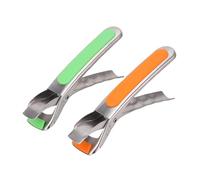 ZJchao Pinza para Placa Caliente de 2 Uds, Soporte para Cuenco de Acero Inoxidable con Silicona Antideslizante, para Utensilios de Cocina de para Horno Microondas