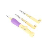 ZJchao Punch, Pen, Punch Punzón de Aguja para Bordar con Kit de Bolígrafo de Aguja de 3 Tamaños, Herramienta para Manualidades DIY, para Patrones de Costura en Textiles (plástico)