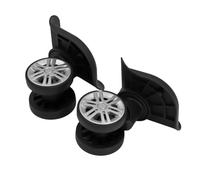 ZJchao Reemplazo de Ruedas para Equipaje, Ruedas para Maleta ABS Negras, 2 Piezas, Rodamiento Suave y Silencioso, Diseño de Moda, Fácil Instalación, para Maleta con Ruedas, Reparación