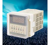 ZJchao Relé de Retardo de Tiempo con Pantalla LCD, 8 Pines, 0.1S 99H, 12VAC/DC, Módulo de Control de Temporizador Programable (12VAC/DC)