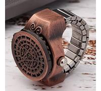 ZJchao Reloj de Anillo, Reloj de Dedo Ring hacia Arriba de la Cubierta del Anillo de los Dedos (Oro Rosa)