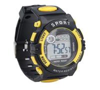 ZJchao Reloj para NIÑOS Digital 50M Impermeable Alarma Temporizador DE 12 24H LUZ Trasera LED Correa DE PU Reloj ANALÓGICO Amarillo para NIÑOS Y NIÑAS DE 5 A 17 AÑOS