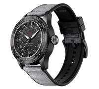 ZJchao Reloj Piloto para Hombre con Energía Solar, Cronógrafo y Visión Nocturna, Resistente Al Agua hasta 50 M, Batería de Larga Duración, Reloj Deportivo Al Aire para Uso Diario (Black)