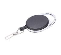 ZJchao Retractor de Pesca con Mosca, Soporte de Herramientas de Rotación de 360 Grados con Línea de Poliéster Retráctil, para Chaleco de Pesca con Mosca, Bolsa de Aparejos,