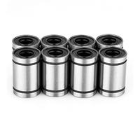 ZJchao Rodamiento Lineal 8pcs, 10 Mm, Rodamientos Lineales de Bolas, Eje de Revestimiento de de Varillas para Piezas CNC de Impresora 3D