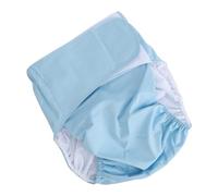 ZJchao Ropa Interior de Pañales de Tela Reutilizable para Adultos, Protección contra la Incontinencia a Prueba de Fugas de Alta Absorbencia, Calzoncillos Lavables para Hombres y Mujeres (azul claro)
