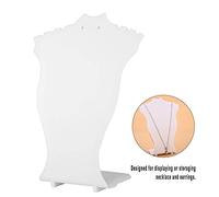 ZJchao Soporte de Collar de Cristal, Soporte de Colgante de Joyas Paradas, Busca de Colgante, Soporte de Arete (White)