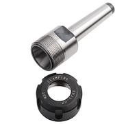 ZJchao Soporte de MT2, Soporte de Frescura CNC 1 Mm-16 Mm Capacidad de Abrazadera ER25 MT2 M10 Adaptador de Fresado de Caras con Tapa M10 para Fresador