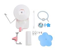 ZJchao Soporte Portátil para Bolas de Hilo de Muñeca, Máquina Enrolladora de Hilo Manual Compacta con Correa Cómoda para Viajes y Crochet Al Aire Libre