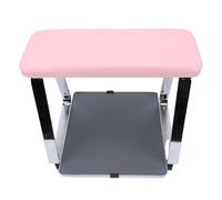 ZJchao Taburete de Pedicura, Ruedas Giratorias de Ajustable con Bandeja Incorporada, Patas de Acero Inoxidable, Material de PVC PU Reforzado, para Salón de Uñas, Spa, Baño en Casa
