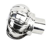 ZJchao Tapa de Chimenea Giratoria de Acero Inoxidable para Techo, Resistente a la Intemperie, Resistente Al Polvo, Disuasorio de Animales con Protector contra la Lluvia, Se Adapta a la Mayoría de