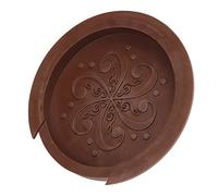 ZJchao Tapa de Silicona de Agujeros de Sonido, Cubierta de Agujero de Sonido de Guitarra, Silicona Suave, a Prueba de Polvo, Portátil, Ruido de Amortiguación, Hermoso Patrón de (BROWN)