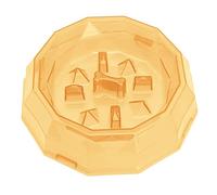 ZJchao Tazones de Perros de Alimentación Lenta, Rompecabezas Interactivo de Juguete Gato Puzzle Evite la Ayuda Digestiva Ayuda Dig Puzzle de Alimentación Lenta Tazón de Perros de para y Gatos (YELLOW)