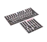 ZJchao Teclado Estampas para Juego de Pegatinas para Teclado, 2 Piezas, Pegatinas Decorativas de PVC para Teclados Mecánicos, 84-108 Teclas, Fácil Aplicación