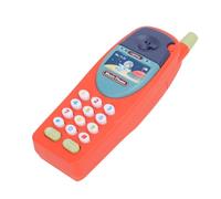 ZJchao Teléfono de Juguete de Aprendizaje para Bebés, Modelo de Teléfono Móvil Musical Educativo con Sonidos Divertidos, Juego Interactivo para Bebés (Rojo)