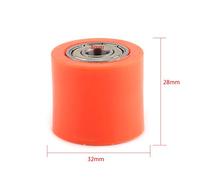 ZJchao Tensor de Cadena, Rodillo de Cadena de 8 Mm y 10 Mm con Giro Suave para Bicicletas de Calle, Motocicletas, ATV (Naranja 8MM)