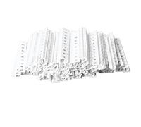 ZJchao Terminal Strip, 100pcs Bloques de Tira de Terminal Etiquetas Etiquetas de Marcado Barra de Calefacción Kit de Conector de Alambre de Nylon de Calor EE. UU. Y el Reino Unido Press de Bloque de