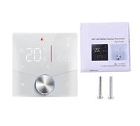 ZJchao Termostato Inteligente Inalámbrico WiFi Pantalla Táctil Digital Control de Temperatura Programable con Aplicación Asistente de Voz para de Calefacción de (Calefacción de Caldera)