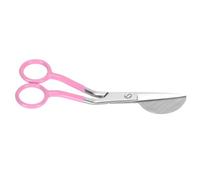 ZJchao Tijeras de Pico de Pato de 6 Pulgadas con Cuchillas de Acero Inoxidable, Tijeras de Tela Ergonómicas para Coser, Apliques y Confección de Prendas (PINK)