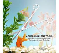 ZJchao Tijeras para Acuario, Tijeras Curvas Tijeras Extra Largas para Plantas Acuáticas Tijeras para Plantas Recorte Tijeras para Acuario Curvadas de Acero Inoxidable para Interiores