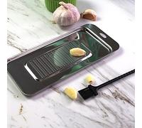 ZJchao Triturador, Acero Inoxidable Rallador de Jengibre de Acero Inoxidable Grueso - Triturador de Ajo y Herramienta para Moler Wasabi - Diseño Rayado para Rallar - Almacenamiento Colgante que