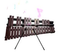 ZJchao Xilófono, Glockenspiel 30 Nota Glockenspiel Plegable Marco de Madera de Madera 5 Mm Espesor Barras de Aluminio Percusion Instrumento Musical Marimba con Bolsa de Transporte 2 Mazos (#1)