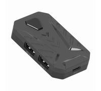 ZJchao y Ratón para Gaming Keyboard Mouse Converter Adaptador para HarmonyOS con Soporte Ajustable y Bluetooth 5.2 (Mix Pro Viene de Serie)