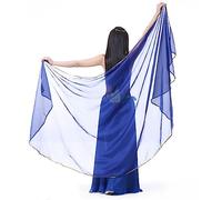 ZJCNHY Velo para la Danza del Vientre Belly Dance Veils Butterfly Moths Wings Solid Color Chiffon Head Scarf Shawl 250x120cm. (Color : Royal Blue)