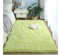 ZJEQZH Alfombras De Habitación Suaves y Mullidas, Pie De Cama Lavable Antideslizante De Pelo, para Dormitorio Matrimonio/Infantil/Juvenil y Salón(Light Green,60x120 cm)