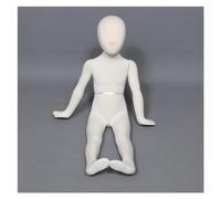 ZJFHEYUO 1-9 Years Old Kids Sitting Mannequin Full Body Unisex Child Boys Girls Pinnable Mannequin with Bendable Arms & Legs for Shop Window/Christmas Installation,White-3 Years o