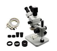 ZJFHEYUO Accesorios para microscopio de Laboratorio, microscopio estereoscópico trinocular Industrial simultáneo de 3,5X a 90X, Aumento Continuo, reparación de PCB de teléfonos, s