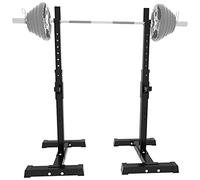 ZJFHEYUO Banco de Mancuernas Multifuncional Auxiliar con Altura Ajustable para Sentadillas, estación de inmersión para el hogar o el Gimnasio, Soporte Resistente para Barra, Equip