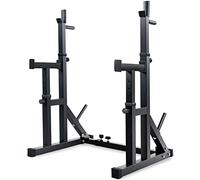 ZJFHEYUO Banco de Mancuernas Multifuncional Auxiliar con Altura Ajustable para Sentadillas, Soporte para Fondos, Barra multifunción para el hogar o el Gimnasio