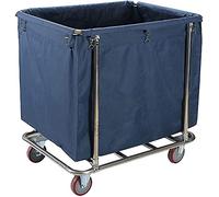ZJFHEYUO Carrito de lavandería Carritos móviles Bolsas extraíbles con cesto para Ropa Cesta para Ropa Carrito clasificador de cestos de Ropa con Marco de Acero Inoxidable Carrito