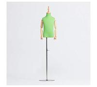 ZJFHEYUO Child Mannequins Torso Plastic Body Wood Arm Round Base Dress Form Clothing Display,Purple-XL