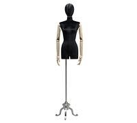ZJFHEYUO Dressmaker's Dummy Female Tailor Mannequin Dummy Clothing Store Mannequins Model with Metal Feet Display Shelf Dress Form Men