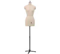 ZJFHEYUO Female Adjustable Mannequin Dress Form for Sewing, Styrofoam for Pinning, Mannequin Body Torso with Tri-Pod Stand Beautiful Scenery,Black,Model 88