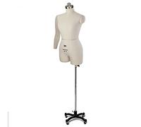 ZJFHEYUO Female Sewing Mannequin Torso Body with Arm & Stand, Adjustable Women Manikin Dress Form Tailor Dressmakers Mannequin on Wheels Beautiful Scenery,Black,X,Large