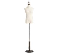 ZJFHEYUO Female Tailors Dummy Mannequin Torso Mannequin Stand, Female Dress Form Mannequin, Half Mannequin Body for Sewing Clothes, with Wood Base, Tall 200Cm/78.7 Inch,Brown Base