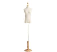ZJFHEYUO Female Tailors Dummy Mannequin Torso Mannequin Stand, Female Dress Form Mannequin, Half Mannequin Body for Sewing Clothes, with Wood Base, Tall 200Cm/78.7 Inch,Brown Base