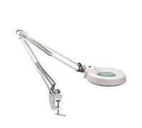 ZJFHEYUO Lupa con Clip Amplificador de luz: Proceso de Aumento Profesional y fácil de Usar con lámpara LED Brillante. Adecuada para Mesa y Escritorio. Lentes de Vidrio Anchas. Lup