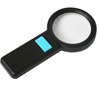 ZJFHEYUO Lupa con luz Lupa de Mano 10X con 10 Luces LED para Personas Mayores Inspección de Monedas, Sellos y matrimonios