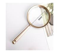 ZJFHEYUO Lupa de Lectura de Metal de Mano, Lupa de Mano Premium de Alta Potencia para niños, Personas Mayores, degeneración Macular, Lupa de Lectura para Ancianos.