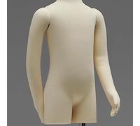 ZJFHEYUO Male Tailors Dummy Pinnable Child Mannequin for Sewing Flexible Bendable Half Body Dress Form with Head & Metal Base Height Adjustable Kids Manikin,L