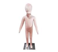 ZJFHEYUO Maniquí Infantil de Cuerpo Completo de Espuma Flexible para niños de 1 a 14 años, Torso de maniquí para Costura/exhibición de Ropa, modistas, sastres, maniquí Infantil Desmontable, Rosa - 1
