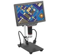 ZJFHEYUO Microscopio biológico Digital con cámara y Lupa, 3D, 1080P, 528X, 16 MP, Pantalla LCD de 7 Pulgadas y 10,1 Pulgadas, USB, HDMI, WiFi, Herramienta de reparación