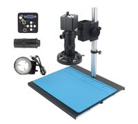 ZJFHEYUO Microscopio monocular Digital de 48 MP, 4K, 2K, USB, HDMI, VGA, Zoom Continuo, 130X, 180X, Montura C, Herramientas para reparación de teléfonos